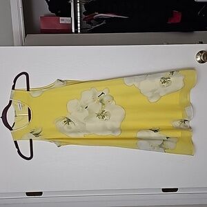 Calvin Klein yellow flower dress